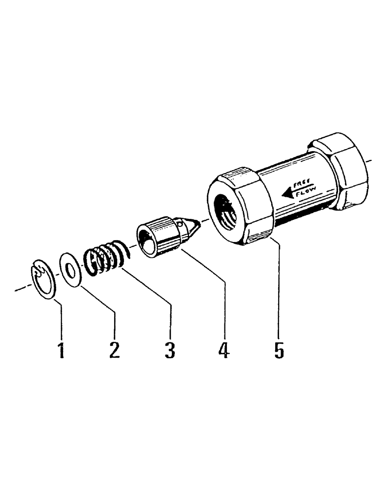 Схема запчастей Case IH 7000 - (B04-45) - HYDRAULIC CHECK VALVE, 3/8 INCH Hydraulic Components & Circuits