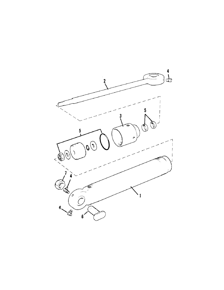 Схема запчастей Case IH 1690 - (H10-1[1]) - STEERING CYLINDER P.I.N. 11210996 AND AFTER 2.362" (60 MM) DIAMETER (13) - STEERING SYSTEM