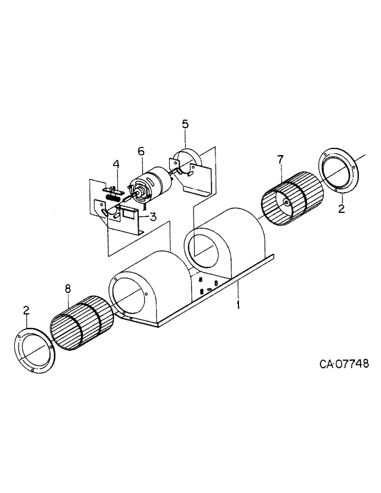 Схема запчастей Case IH 5488 - (13-42) - SUPERSTRUCTURE, BLOWER ASSY (05) - SUPERSTRUCTURE