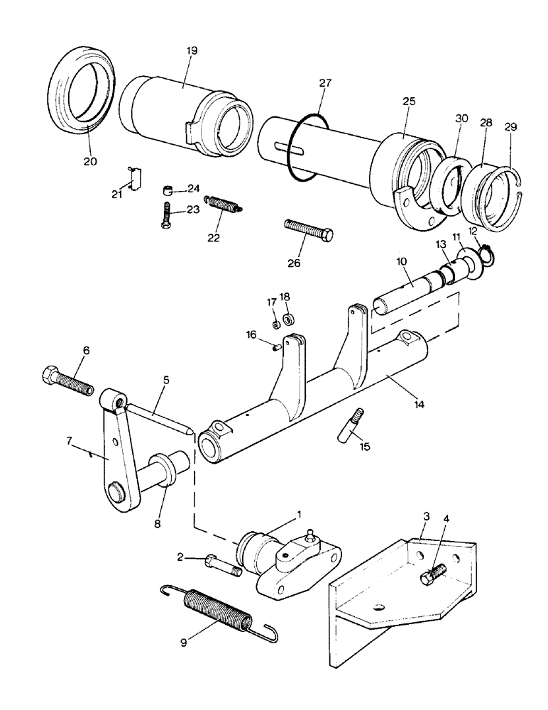 Схема запчастей Case IH 995 - (B07-1) - CLUTCH, CLUTCH RELEASE MECHANISM - MECHANICAL COMPONENTS, 990Q, 995Q, 990SK, 995SK (03.1) - CLUTCH