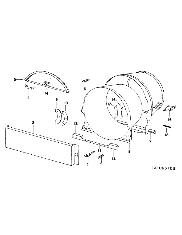 Схема запчастей Case IH 1460 - (21-17) - THRESHING ROTOR AND CONCAVES, CONE, S/N 1501 AND ABOVE (14) - THRESHING