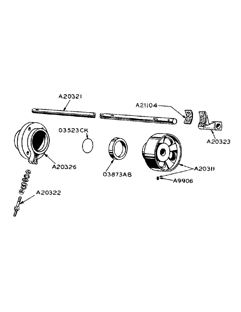 Схема запчастей Case IH 900 - (089) - TRANSMISSION BRAKE (07) - BRAKES