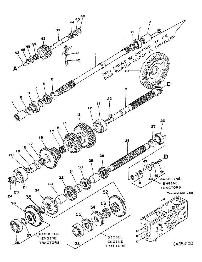 Схема запчастей Case IH 284 - (07-12) - DRIVE TRAIN,TRANSMISSION (04) - Drive Train