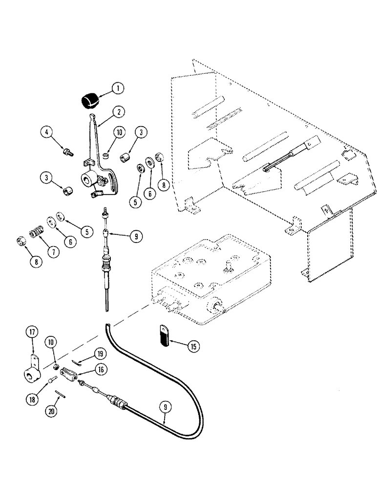 Схема запчастей Case IH 1570 - (218) - D.O.M. SYSTEM, DRAFT SENSING CONTROLS (09) - CHASSIS/ATTACHMENTS