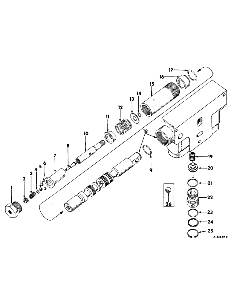 Схема запчастей Case IH 2404 - (111) - HYDRAULIC SYSTEM, HYDRAULIC CONTROL VALVE, WITH 1 INCH SPOOL (07) - HYDRAULIC SYSTEM