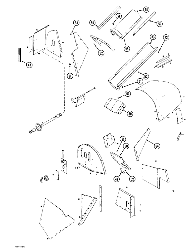 Схема запчастей Case IH 1660 - (9D-14) - INCLINED GRAIN ELEVATOR HEAD, (CONTD) (16) - GRAIN ELEVATORS & AUGERS