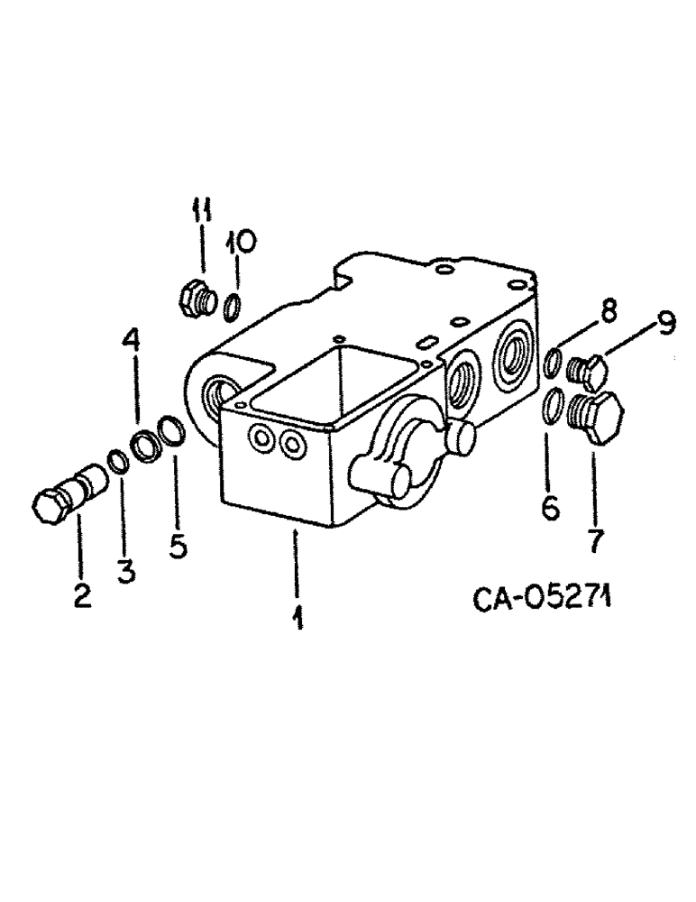 Схема запчастей Case IH 1586 - (10-22[A]) - HYDRAULIC, RELIEF VALVE MANIFOLD, TRACTORS WITHOUT DRAFT CONTROL (07) - HYDRAULICS