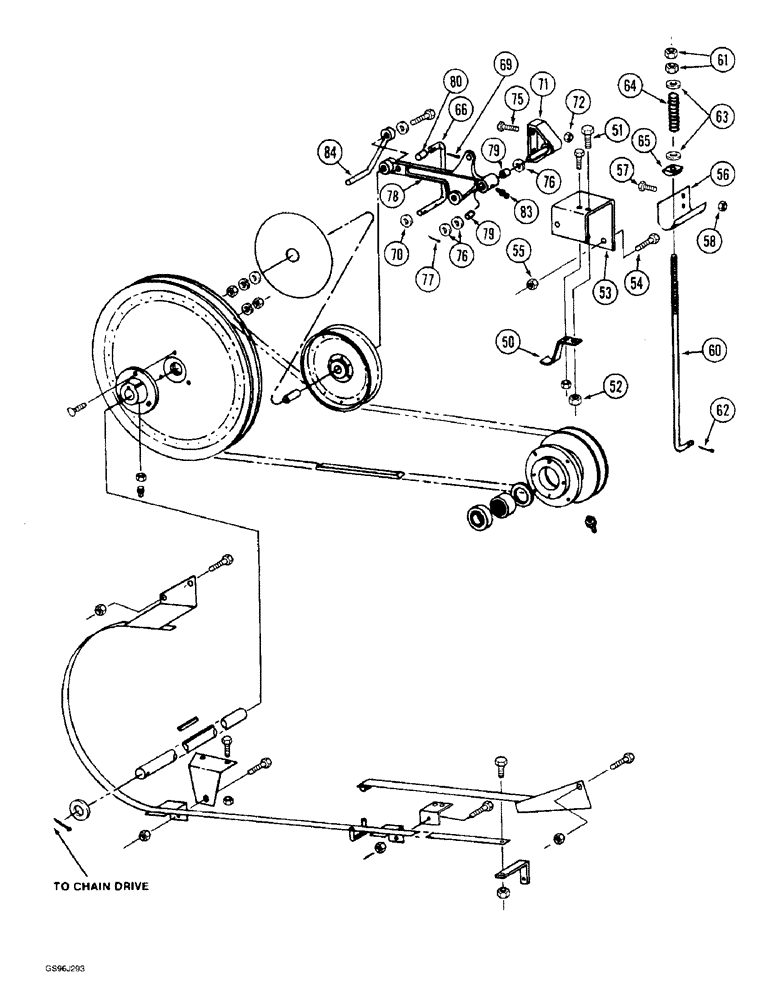 Схема запчастей Case IH 1660 - (9E-14) - GRAIN TANK UNLOADER BELT DRIVE, (CONTD) (17) - GRAIN TANK & UNLOADER