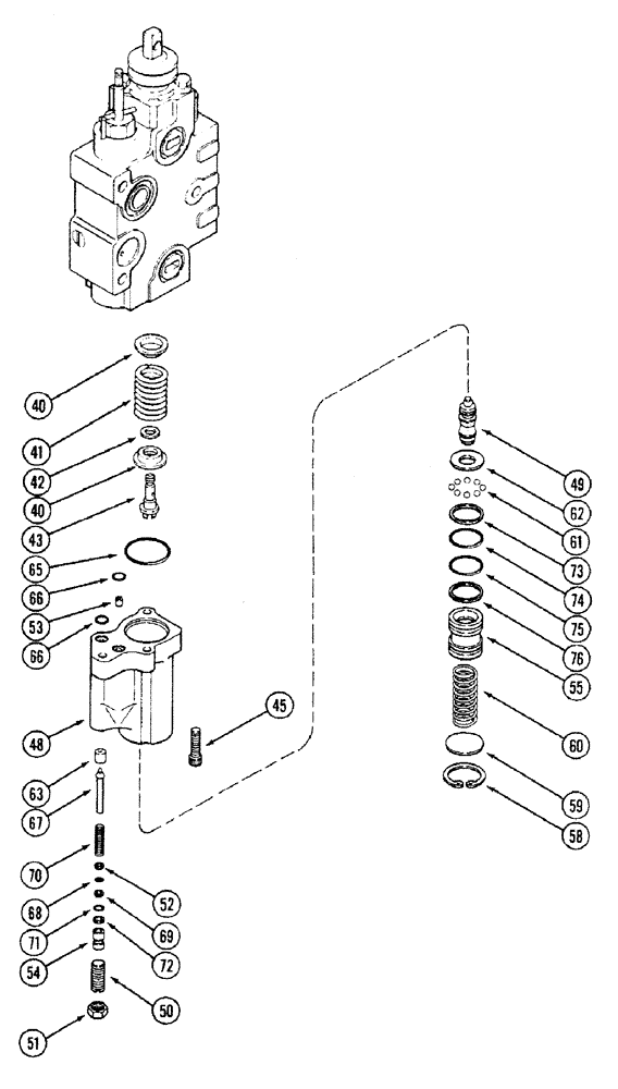 Схема запчастей Case IH 4694 - (8-346) - REMOTE VALVE BODY ASSEMBLY, TWO CIRCUIT & ADD ON FOR THIRD & FOURTH CIRCUIT, W/O LOAD CHECK (CONTD) (08) - HYDRAULICS