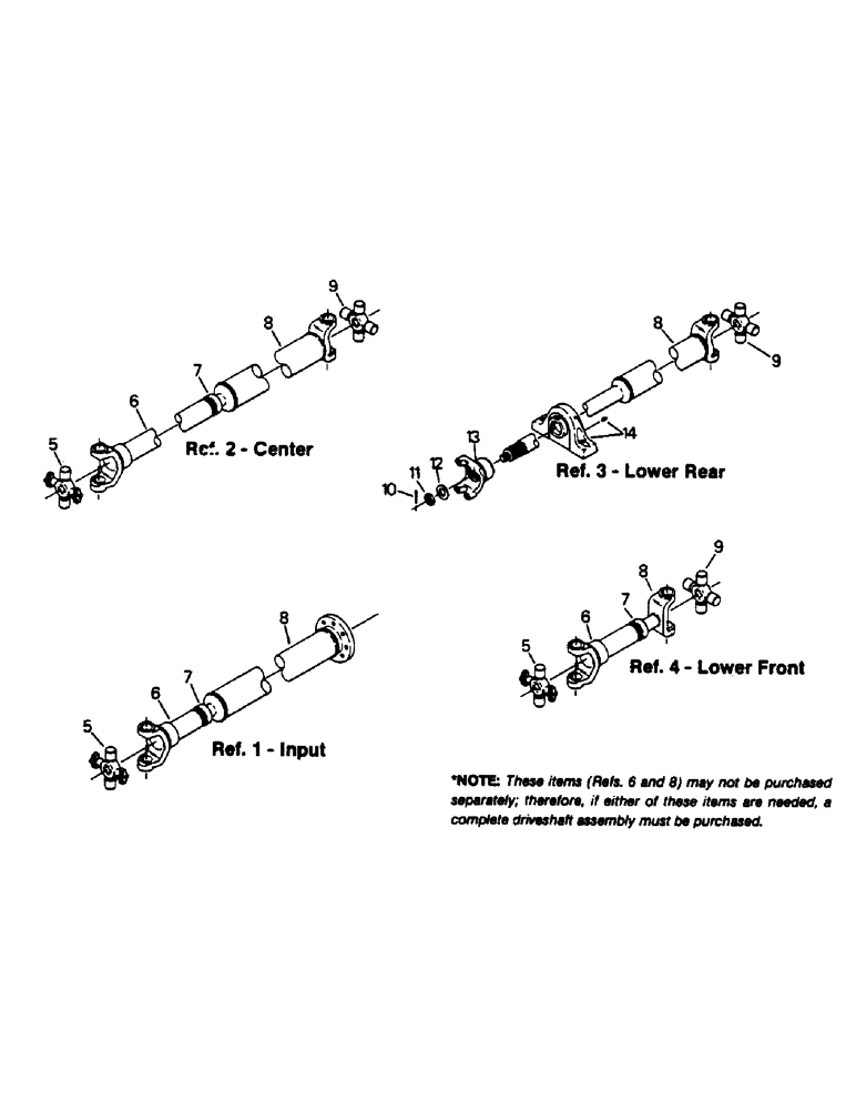 Схема запчастей Case IH 9130 - (04-75) - DRIVESHAFTS (04) - Drive Train