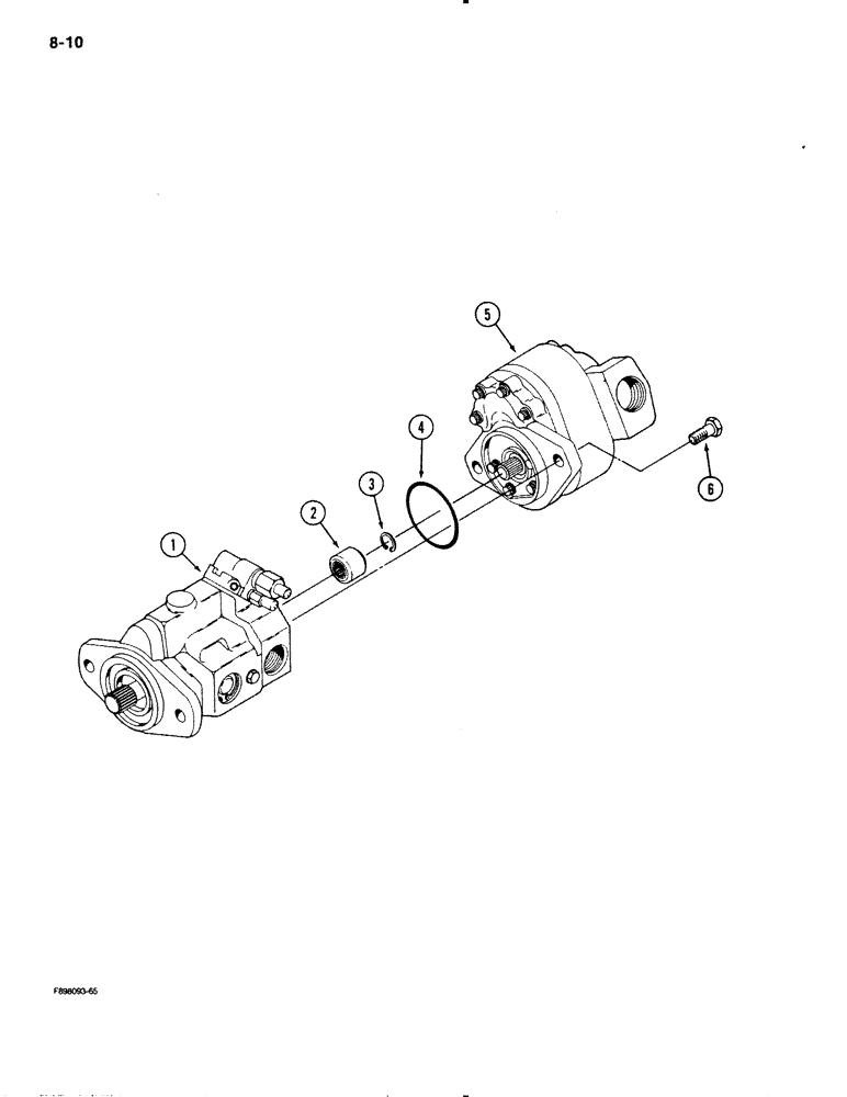 Схема запчастей Case IH 9130 - (8-10) - HYDRAULIC PUMP ASSEMBLY (08) - HYDRAULICS