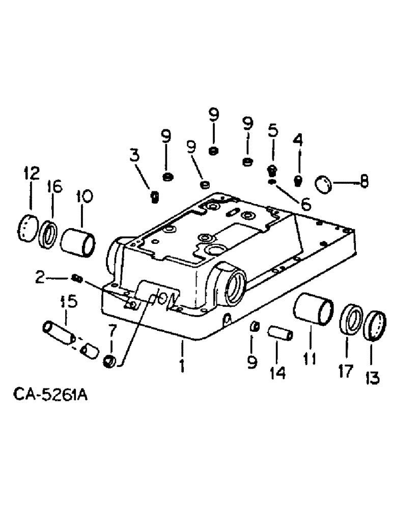 Схема запчастей Case IH 3688 - (07-07) - DRIVE TRAIN, REAR FRAME COVER (04) - Drive Train