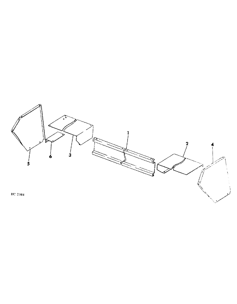 Схема запчастей Case IH 5500 - (13-10) - SUPERSTRUCTURE, OPERATORS DECK COVERS AND SUPPORTS, FOR USE ON 5500 WINDROWERS (05) - SUPERSTRUCTURE