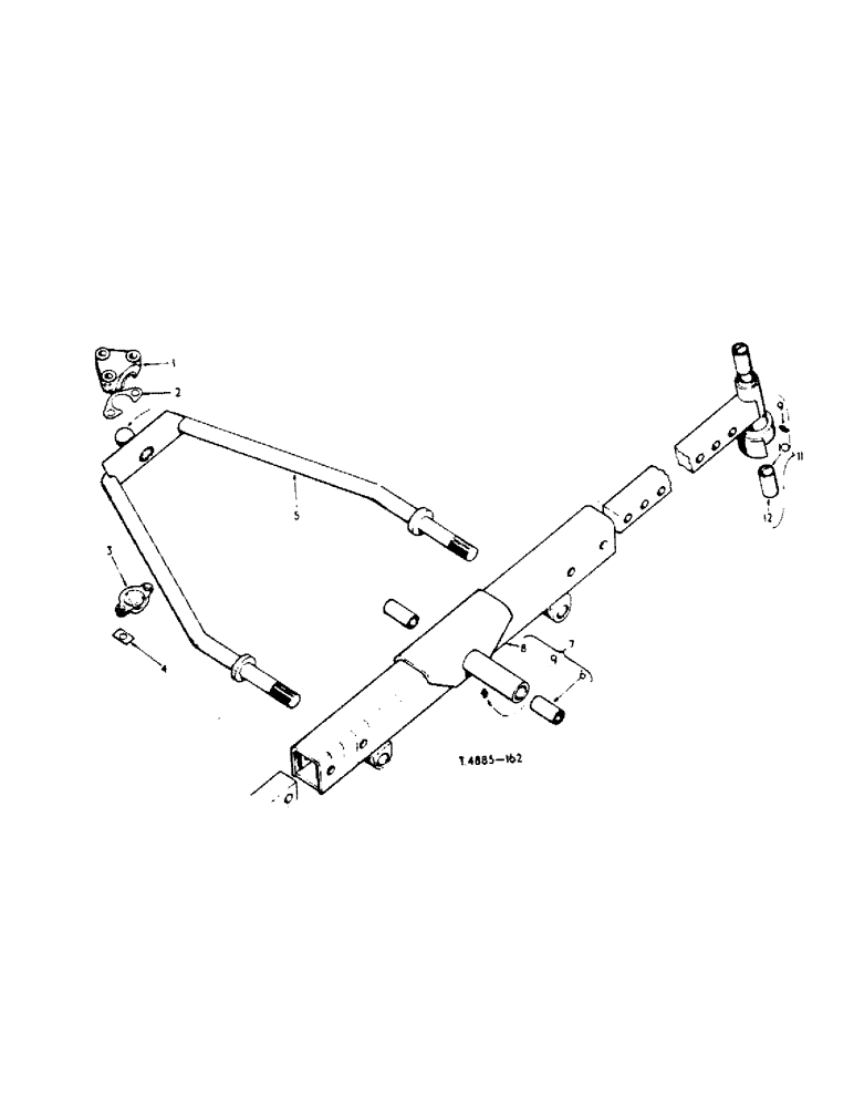 Схема запчастей Case IH 444 - (6-21) - POWER STEERING AND FRONT AXLE ATTACHMENT, FRONT AXLE, EXTENSION AND STAY ROD (05) - STEERING