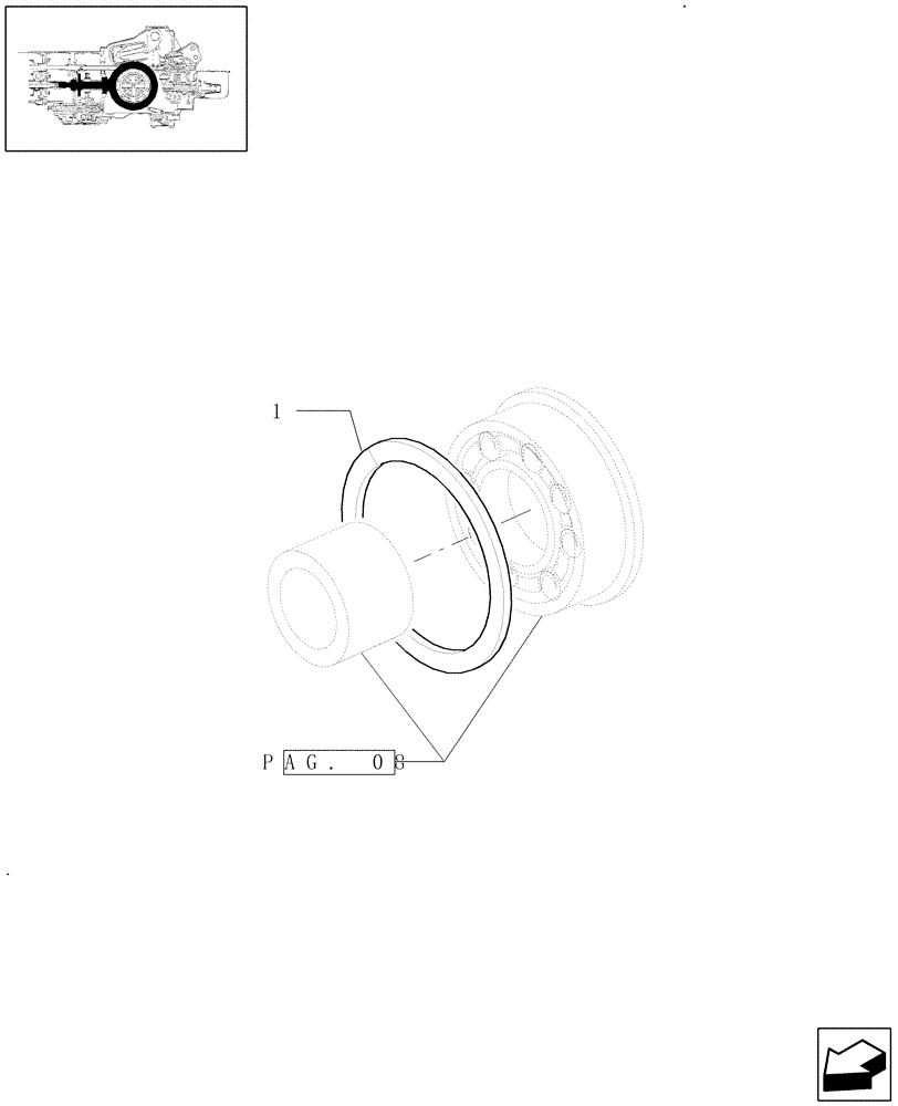 Схема запчастей Case IH PUMA 210 - (1.32.1[11]) - CENTRAL REDUCTION GEARS (03) - TRANSMISSION