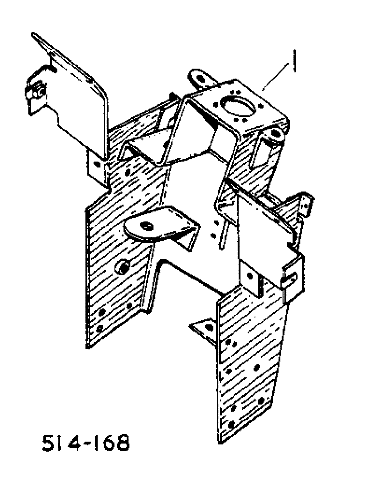 Схема запчастей Case IH 2500 - (13-008) - STEERING SUPPORT (05) - SUPERSTRUCTURE