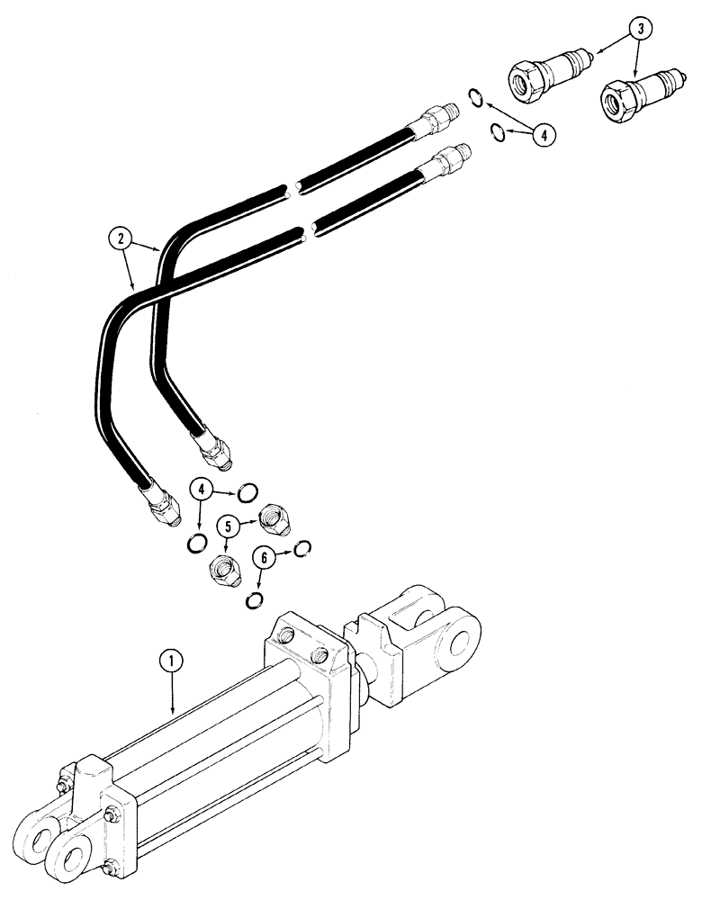 Схема запчастей Case IH 450 - (8-2) - HYDRAULIC CIRCUIT, ADJUSTABLE LANDING 