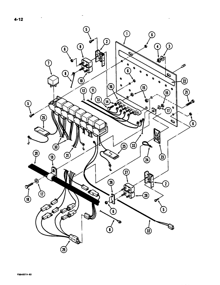 Схема запчастей Case IH 9170 - (4-12) - SYSTEMS CIRCUIT BREAKERS AND SOLENOIDS (04) - ELECTRICAL SYSTEMS