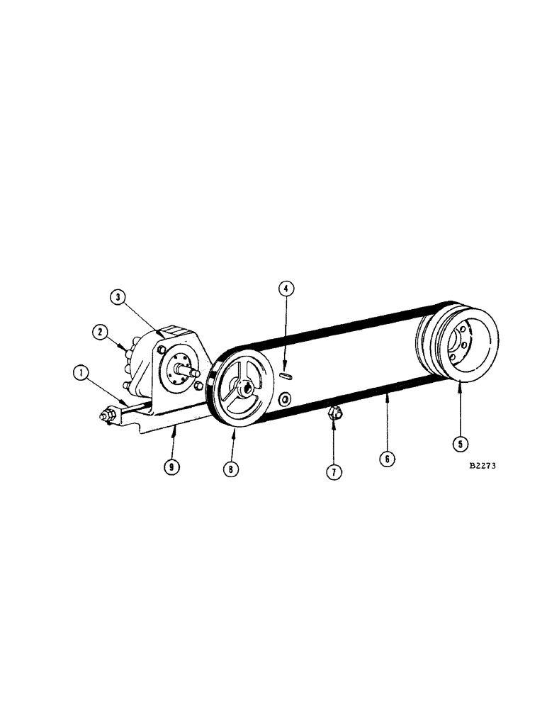 Схема запчастей Case IH 960 - (276) - HYDRAULIC PUMP DIRVE BEFORE NO. 8334601 (35) - HYDRAULIC SYSTEMS