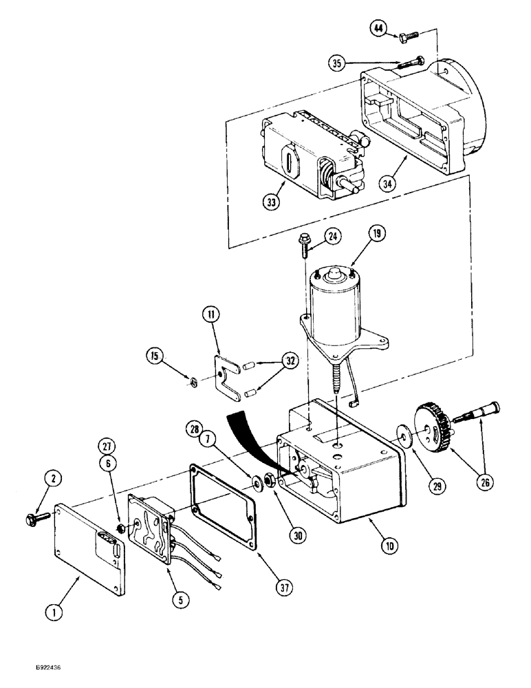 Схема запчастей Case IH 9310 - (6-080) - ELECTRIC SHIFT ASSEMBLY (06) - POWER TRAIN