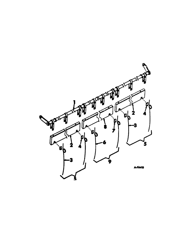 Схема запчастей Case IH 403 - (191) - BAT ASSY, 16-FOOT (58) - ATTACHMENTS/HEADERS