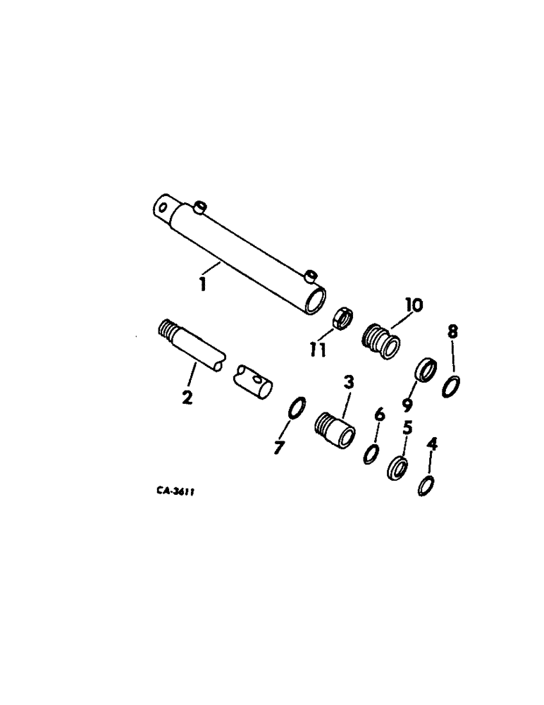 Схема запчастей Case IH 715 - (10-23) - HYDRAULICS, HYDRAULIC REEL LIFT CYLINDER, MASTER CYLINDER (07) - HYDRAULICS