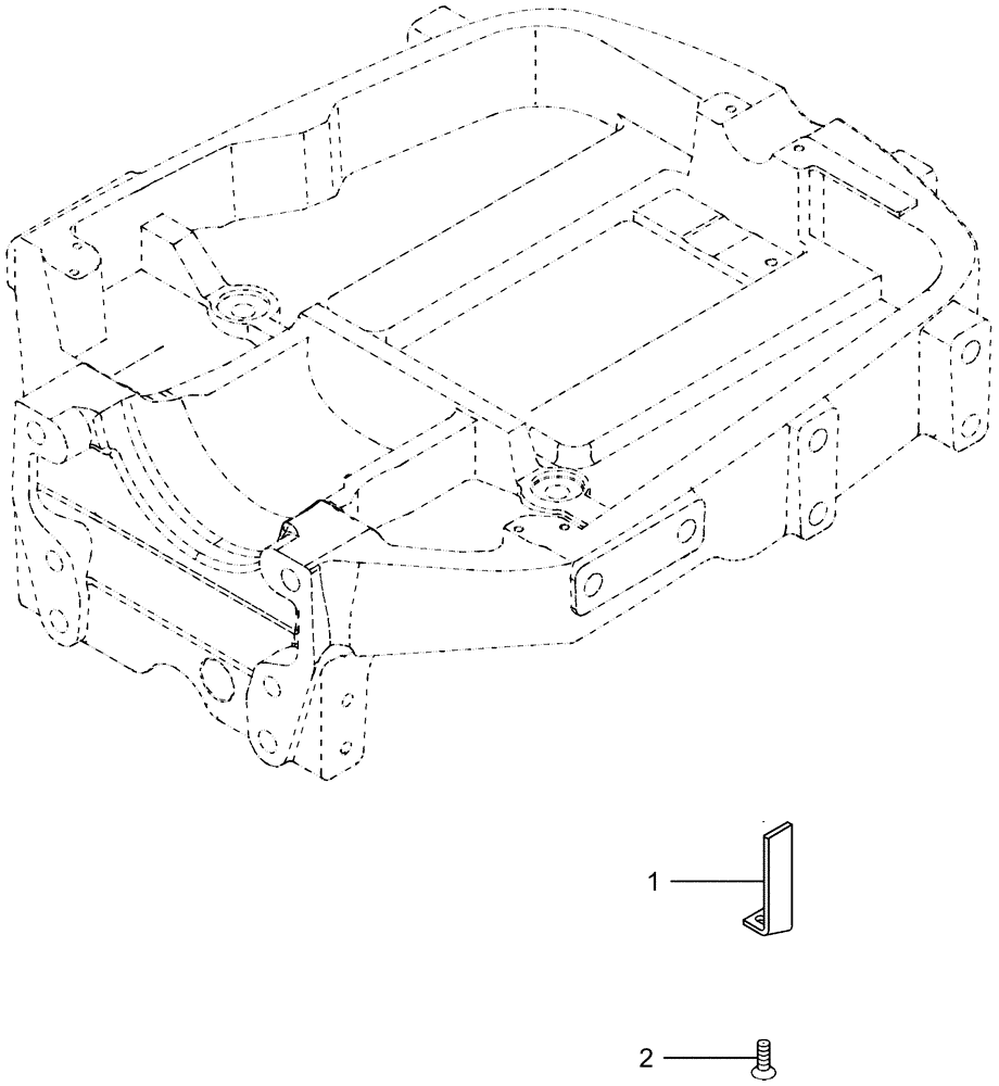 Схема запчастей Case IH LX232 - (09-12) - OSCILLATION STOPS - JX TRACTOR (09) - CHASSIS/ATTACHMENTS