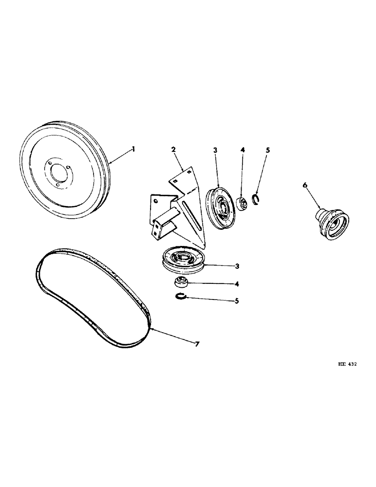 Схема запчастей Case IH 201 - (A-073) - PLATFORM REEL JACKSHAFT, CANVAS AND PEA BAR PLATFORM, NOT AUGER PLATFORM (58) - ATTACHMENTS/HEADERS