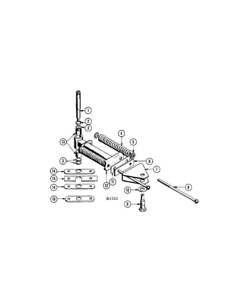 Схема запчастей Case IH 200 - (18) - FEEDER ARM DRIVE LINK 