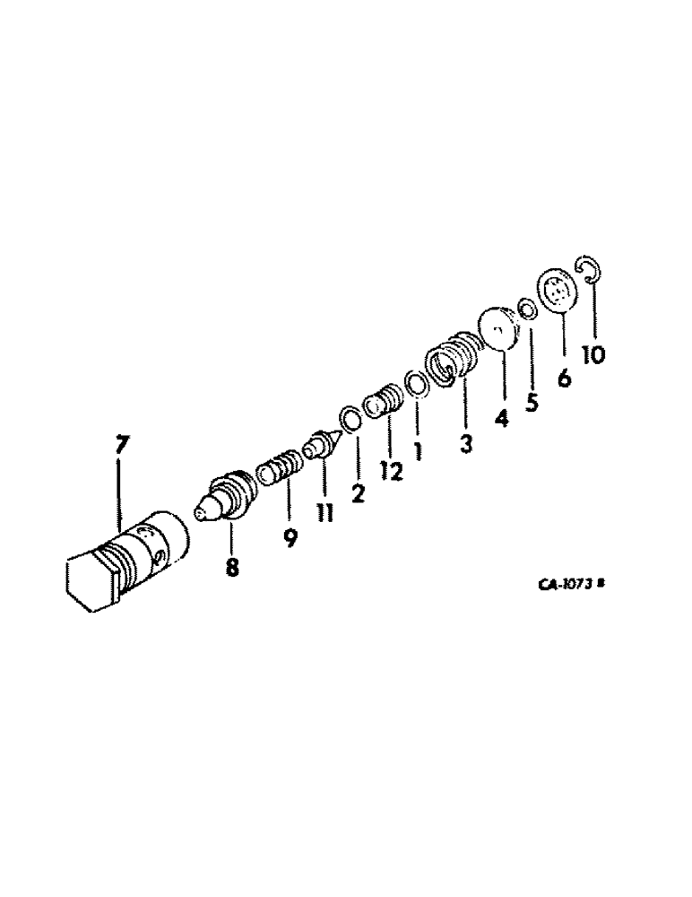 Схема запчастей Case IH 464 - (10-22) - HYDRAULICS, PILOT RELIEF VALVE (07) - HYDRAULICS