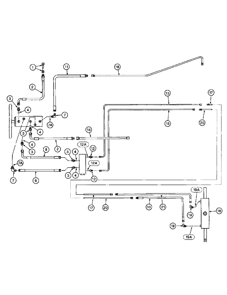 Схема запчастей Case IH 1400 - (5-04) - STEERING SYSTEM (04) - STEERING