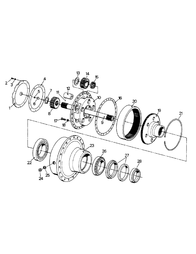 Схема запчастей Case IH STEIGER - (04-58) - AXLE PLANETARY, K594.00/10 (04) - Drive Train