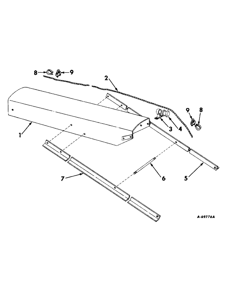 Схема запчастей Case IH 55 - (B-25) - BLOWER SPOUT EXTENSION TRUCK (70) - EJECTION