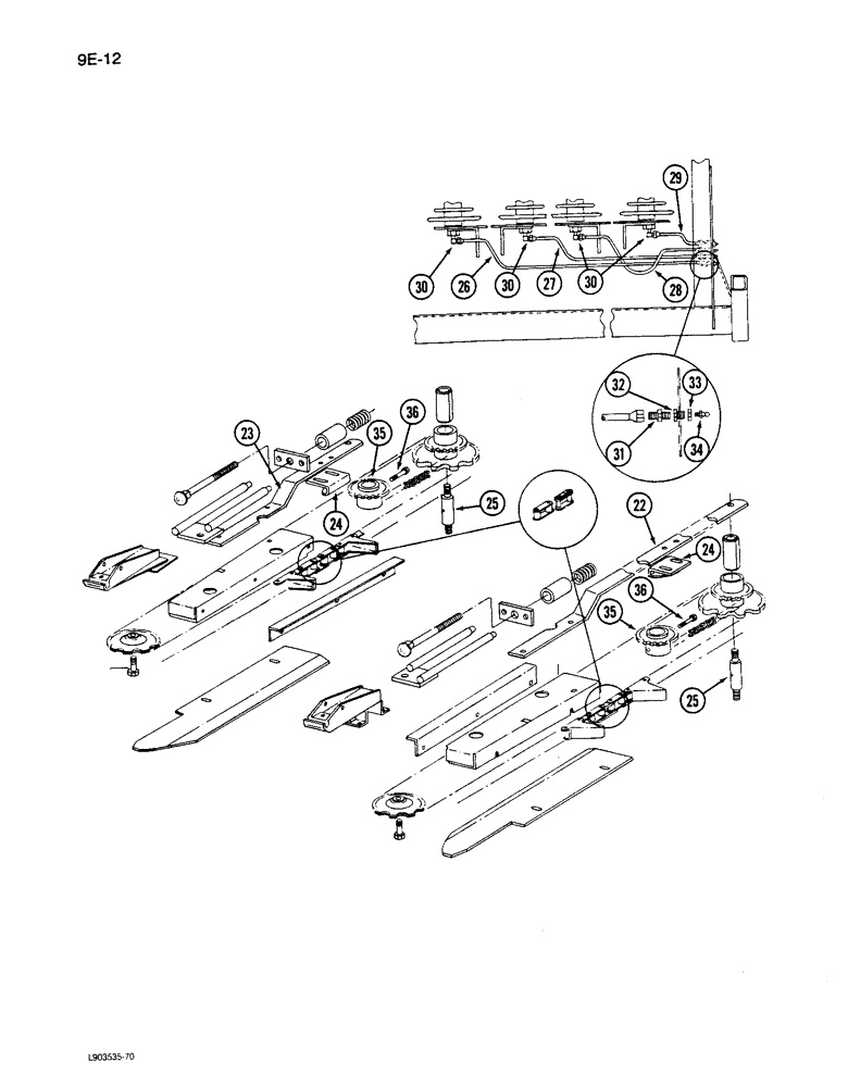 Схема запчастей Case IH 781 - (9E-12) - GATHERER CHAINS AND SPROCKETS, CONTINUED (12) - CHASSIS