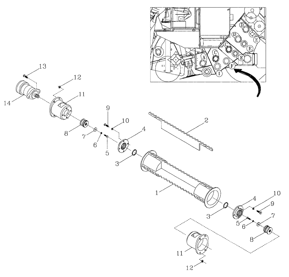 Схема запчастей Case IH 7700 - (A05[06]) - BOTTOM ROLLERS,  LOWER - F Mainframe & Functioning Components