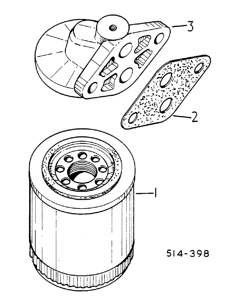 Схема запчастей Case IH 584 - (12-097) - LUB OIL FILTER Power