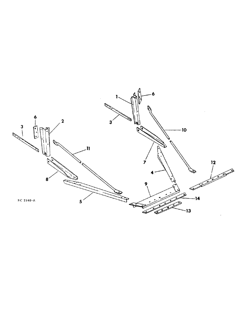 Схема запчастей Case IH 620 - (A-27) - BASIC TRACTOR HITCH, ALL SIZE DRILLS, FOR MULTIPLE HOOK-UP 