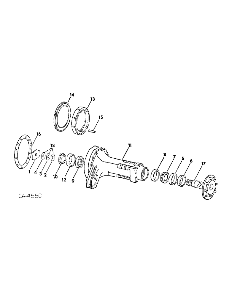 Схема запчастей Case IH 2500 - (07-26) - DRIVE TRAIN, REAR AXLE, CARRIER AND CONNECTIONS (04) - Drive Train