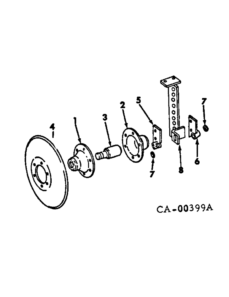 Схема запчастей Case IH 386 - (AF-12) - DISK FURROWING ATTACHMENT, 9-1/4 IN., QUANTITIES SHOWN ARE PER ROW 