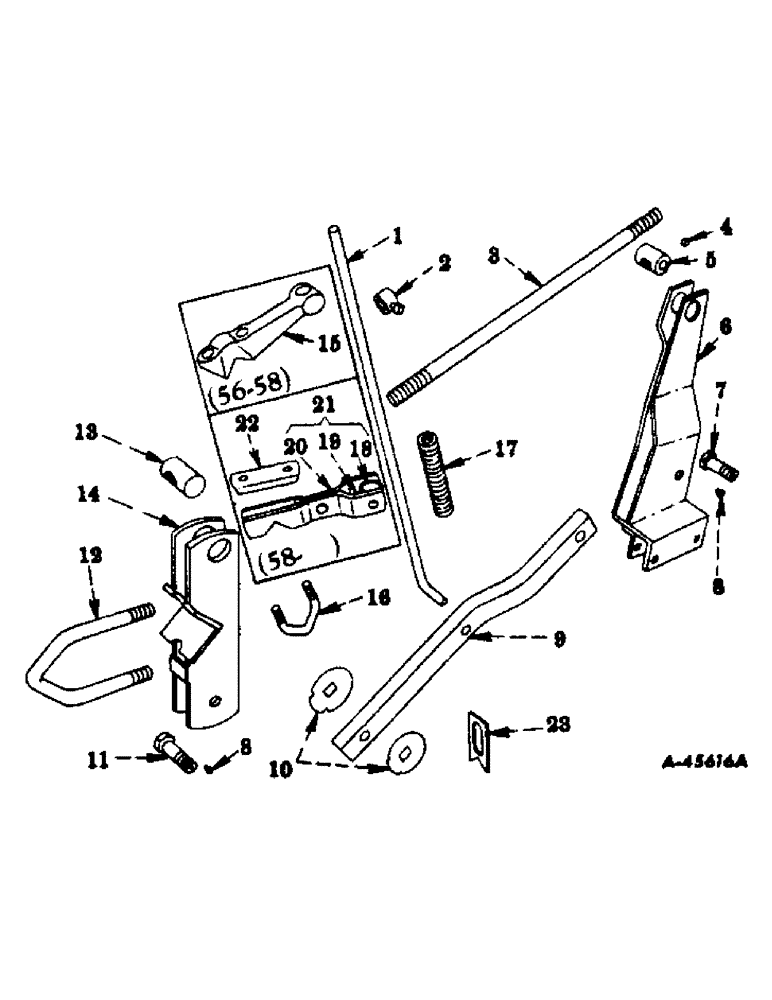 Схема запчастей Case IH 661 - (AB-05) - FIRST GANG PARALLEL LINKAGE 