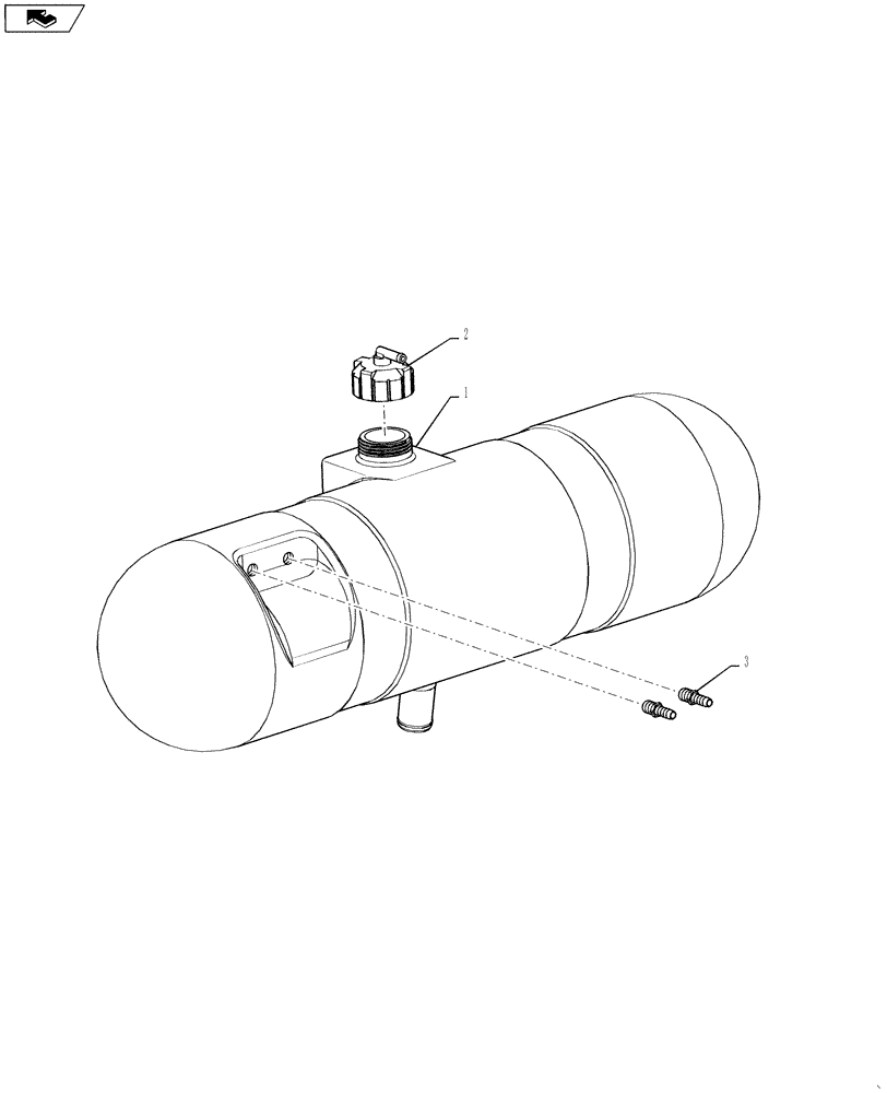 Схема запчастей Case IH 6130 - (10.406.03) - COOLANT RESERVOIR (10) - ENGINE