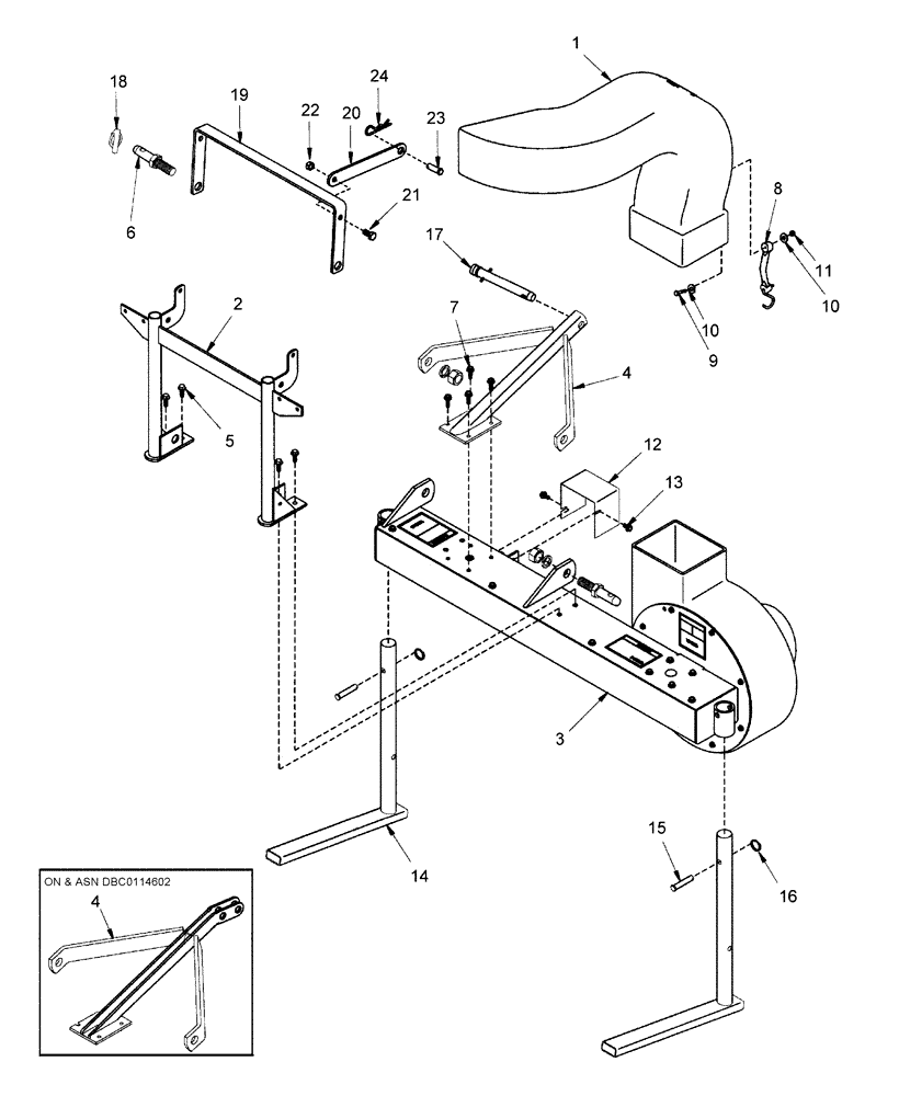 Схема запчастей Case IH 715672026 - (006) - BLOWER COMPONENTS 