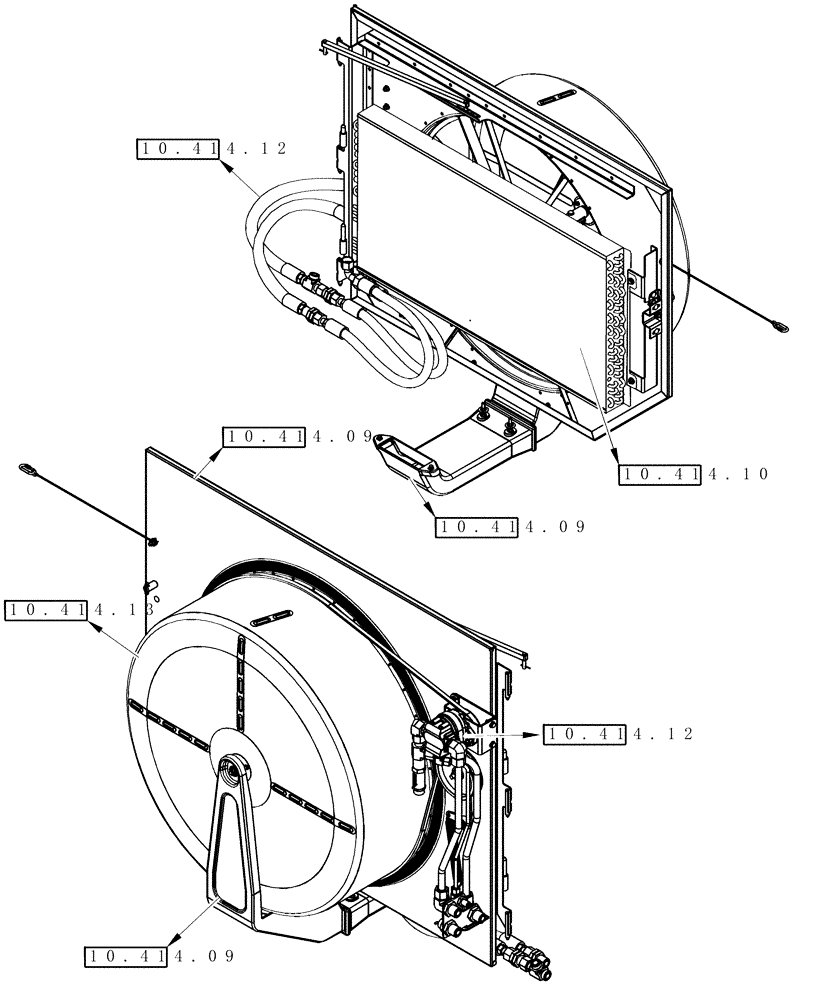 Схема запчастей Case IH 8120 - (00.000.10[02B]) - PICTORIAL INDEX - ROTARY AIR SCREEN - 8120/8120(LA) (00) - GENERAL & PICTORIAL INDEX