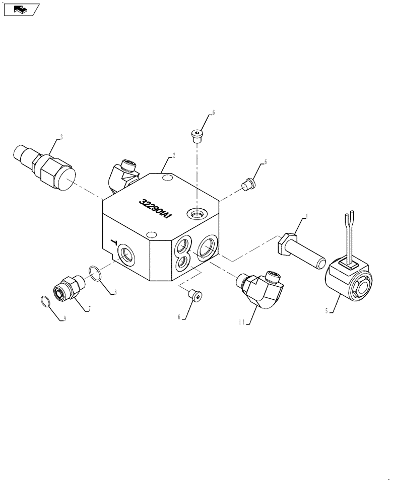 Схема запчастей Case IH 635 - (29.218.06) - TRANSMISSION RELIEF VALVE (29) - HYDROSTATIC DRIVE