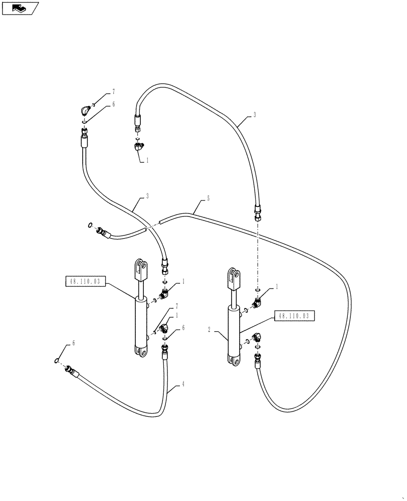 Схема запчастей Case IH 4430 - (35.900.13) - ACTIVE SUSPENSION HYDRAULIC CIRCUIT (35) - HYDRAULIC SYSTEMS