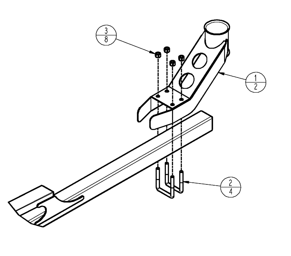 Схема запчастей Case IH SPX4410 - (08-023) - GUARD TIP, GROUP (09) - BOOMS