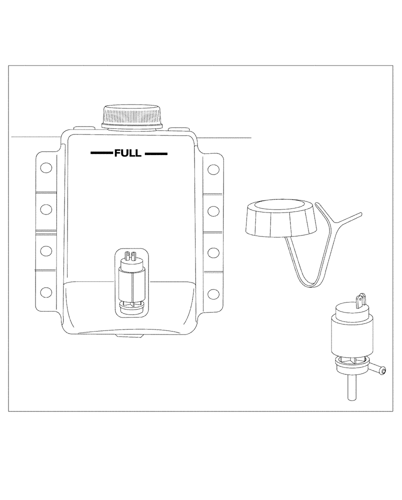 Схема запчастей Case IH SPX3200 - (11-027) - WINDSHIELD WASHER Options