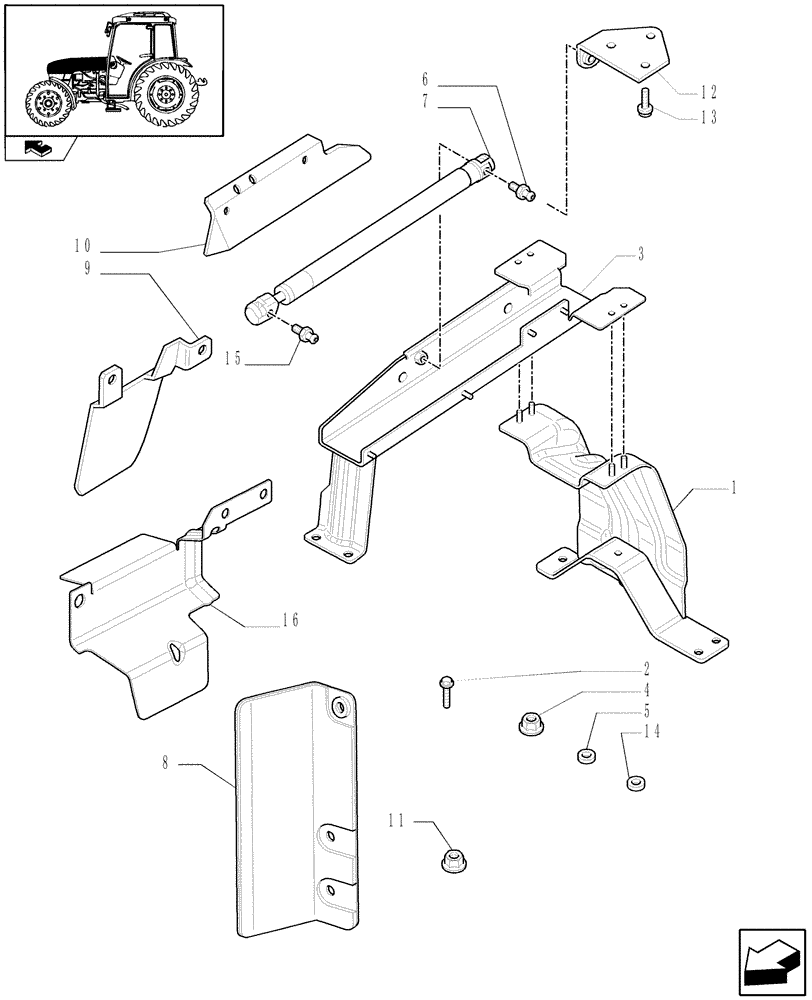 Схема запчастей Case IH FARMALL 85C - (1.83.0[03]) - HOODS (08) - SHEET METAL