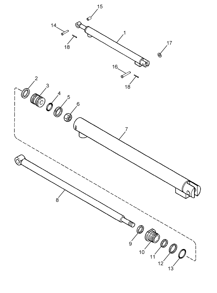 Схема запчастей Case IH 420 - (08-31) - BASKET COMPACTOR CYLINDER ASSEMBLY (07) - HYDRAULICS