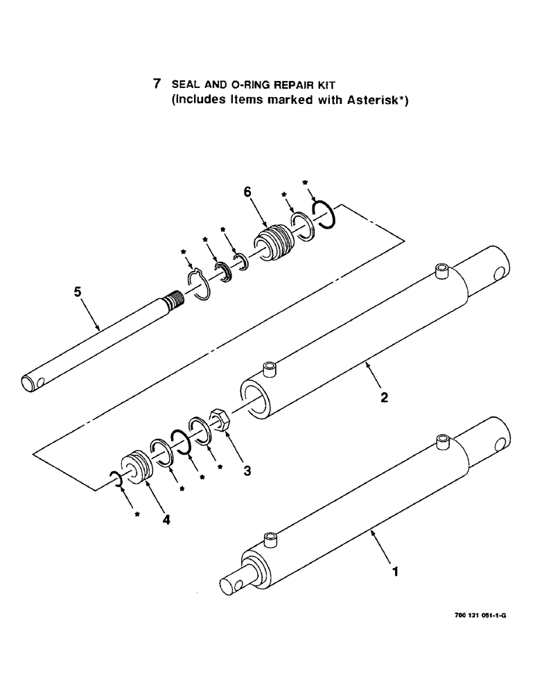 Схема запчастей Case IH 8825HP - (08-40) - HYDRAULIC CYLINDER ASSEMBLY, FLOTATION, 700712926 HYDRAULIC CYLINDER COMPLETE (08) - HYDRAULICS